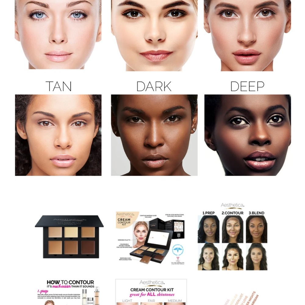 Aesthetica Contour Series Cream Palette - Sealed - Picture 3 of 7